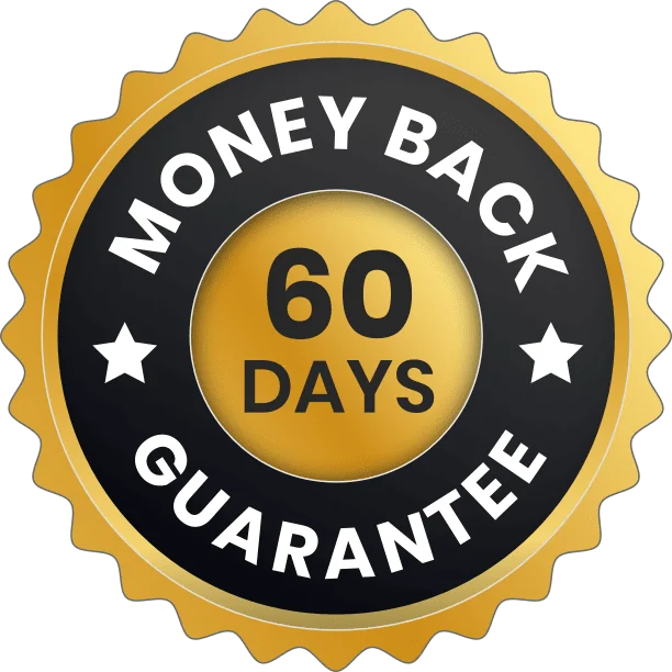 Gluco Recover 60-day money-back guarantee seal
