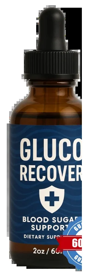 Single Gluco Recover blood sugar support bottle, 60 mL of dietary supplement drops